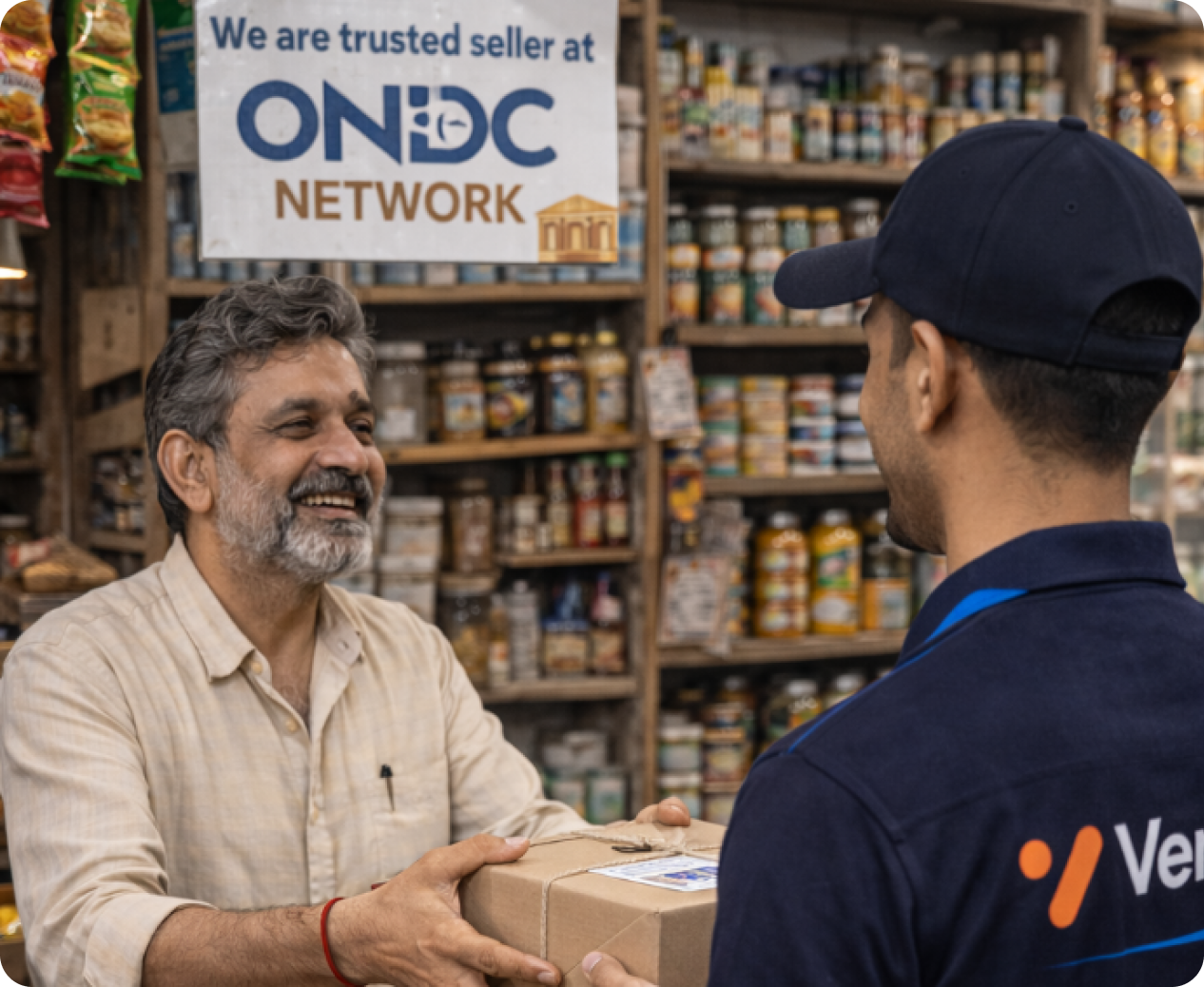 How Venadu works — local seller and customer