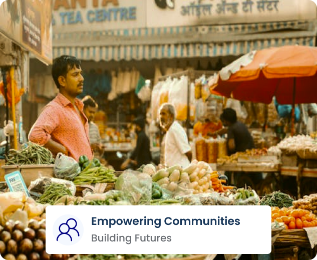 Venadu local market — sellers and buyers